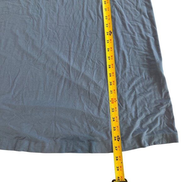 J.Jill Wearever Collection Sleeveless Blue Shift Dress M 95% Rayon 5% Spandex - Picture 6 of 9